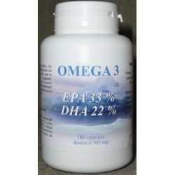 OMEGA 3 - 33% EPA / 22% DAH - 505 mg x 180 capsules