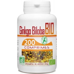 Ginkgo Biloba Bio - 300 mg x 200 comprimés