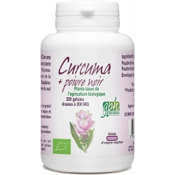 Curcuma + poivre noir - 300 mg x 200 gélules végétales