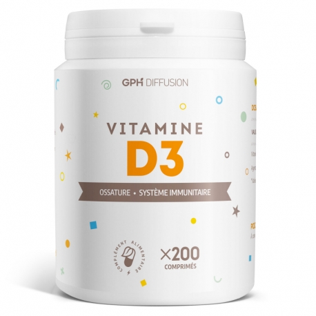 Vitamine D3 5 µgr - 200 comprimés