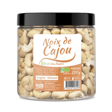 Noix de cajou Bio - 250 g