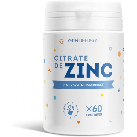 Citrate de Zinc - 15 mg x 60 comprimés