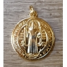 Médaille de Saint Benoît dorée