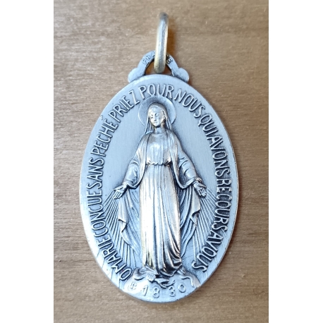 Médaille de la Vierge Miraculeuse Argentée 11g