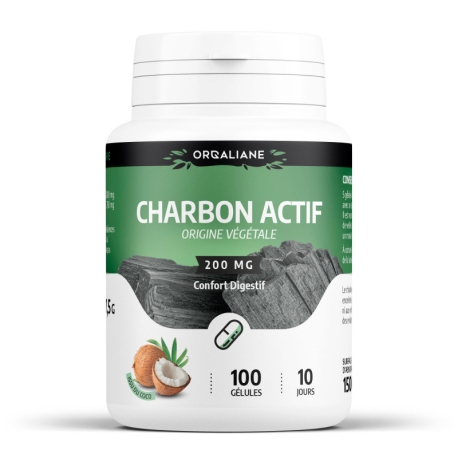 Charbon Végétal Activé - 100 gélules x 200 g