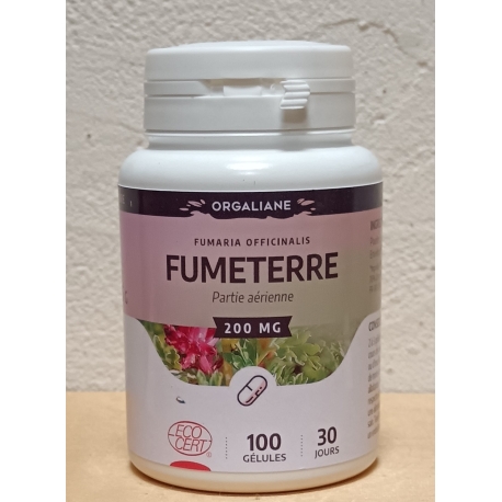 Fumeterre Bio - 100 gélules x 200 mg