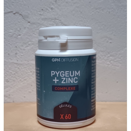 Pygeum + Zinc Complexe - 60 gélules x 315 mg