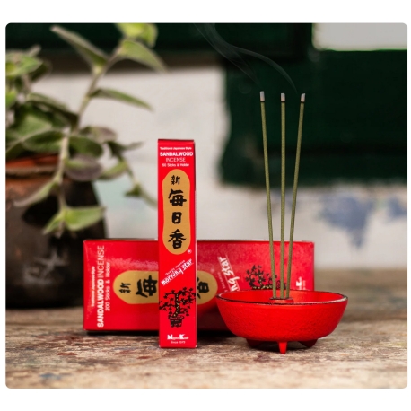 Encens Traditionnel Japonais "Bois de Santal" [Sandalwood] - 50 bâtonnets