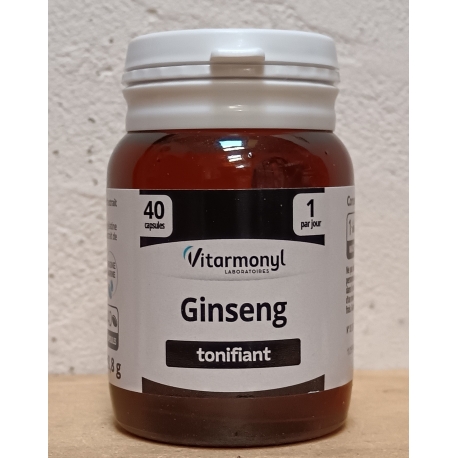 Tonifiant - Ginseng - 40 gélules d'origine marine