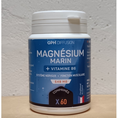 Magnésium marin - Vit. B6 - 100 cps x 548 mg