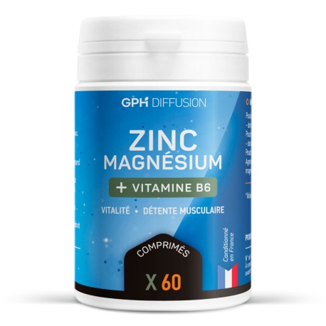 Magnésium Zinc B6 - 60 comprimés