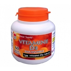 Vitamine D3 10µgr - 60 gél