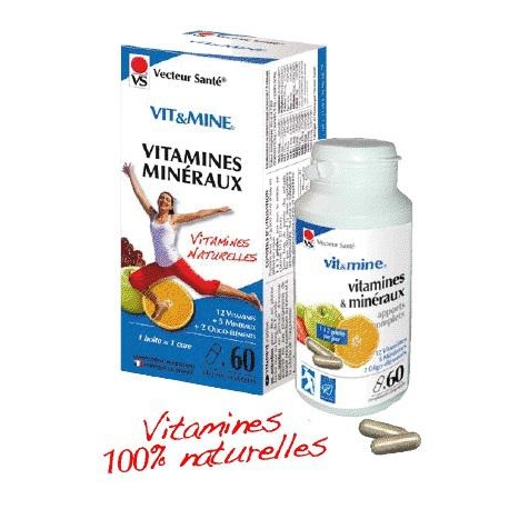 Vit&Mine - Vitamines et minéraux - 60 gél