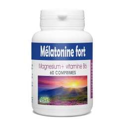 Mélatonine Fort - Magnésium + Vitamine B6 - 60 comprimés